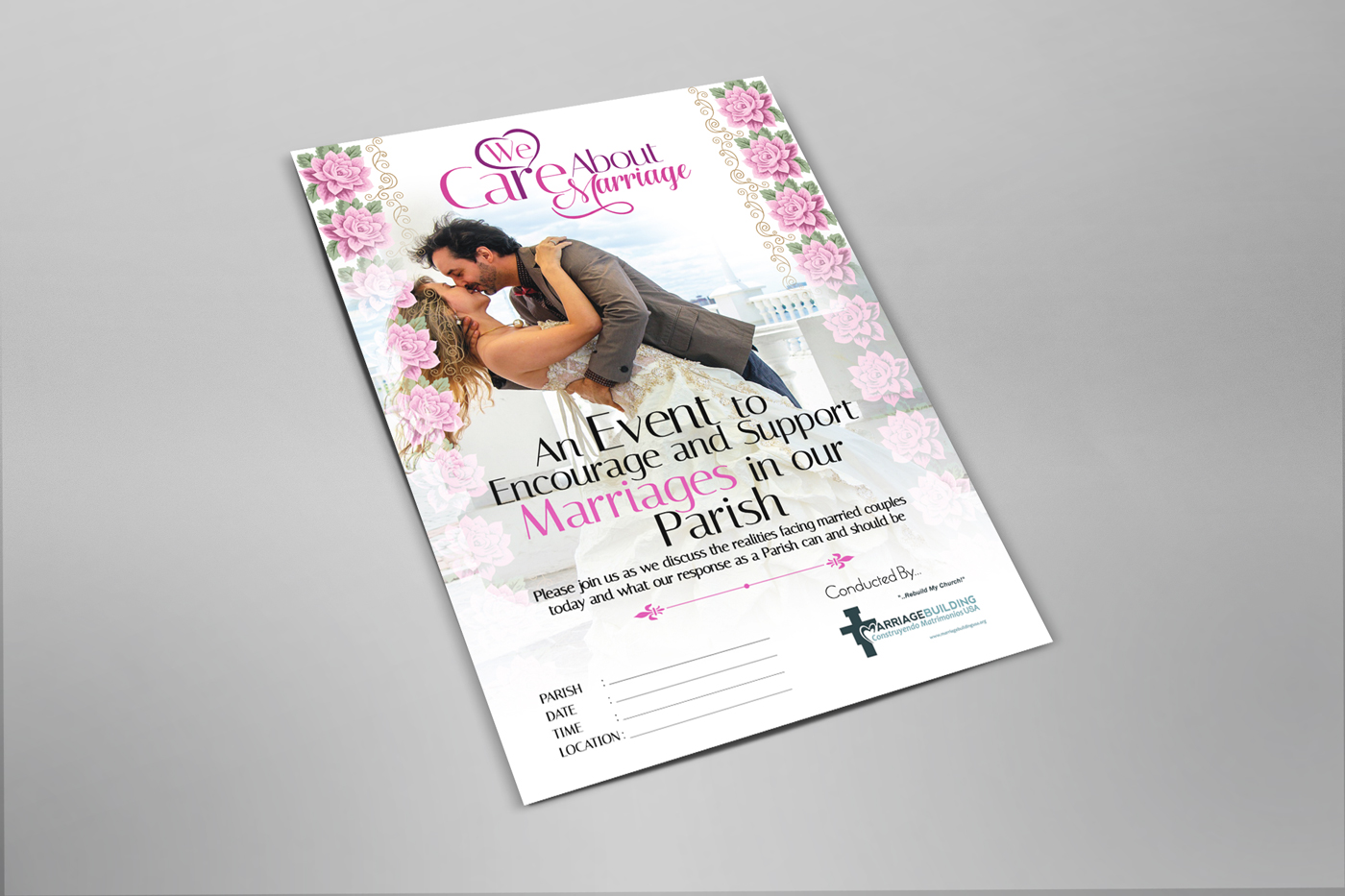 Diseño de Flyer por Impressive Solutions para MarriageBuilding USA | Diseño #16785254