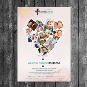 Diseño de Flyer por creative.bugs para MarriageBuilding USA | Diseño: #16784313