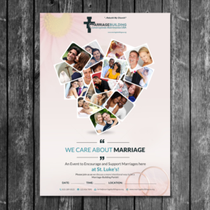 Diseño de Flyer por creative.bugs para MarriageBuilding USA | Diseño: #16939114