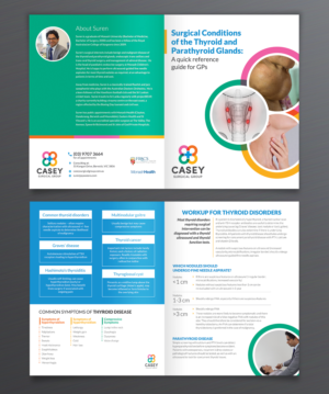 Surgical Conditions of the thyroid and parathyroid glands - a flyer for GPs | Flyer-Design von sun_design