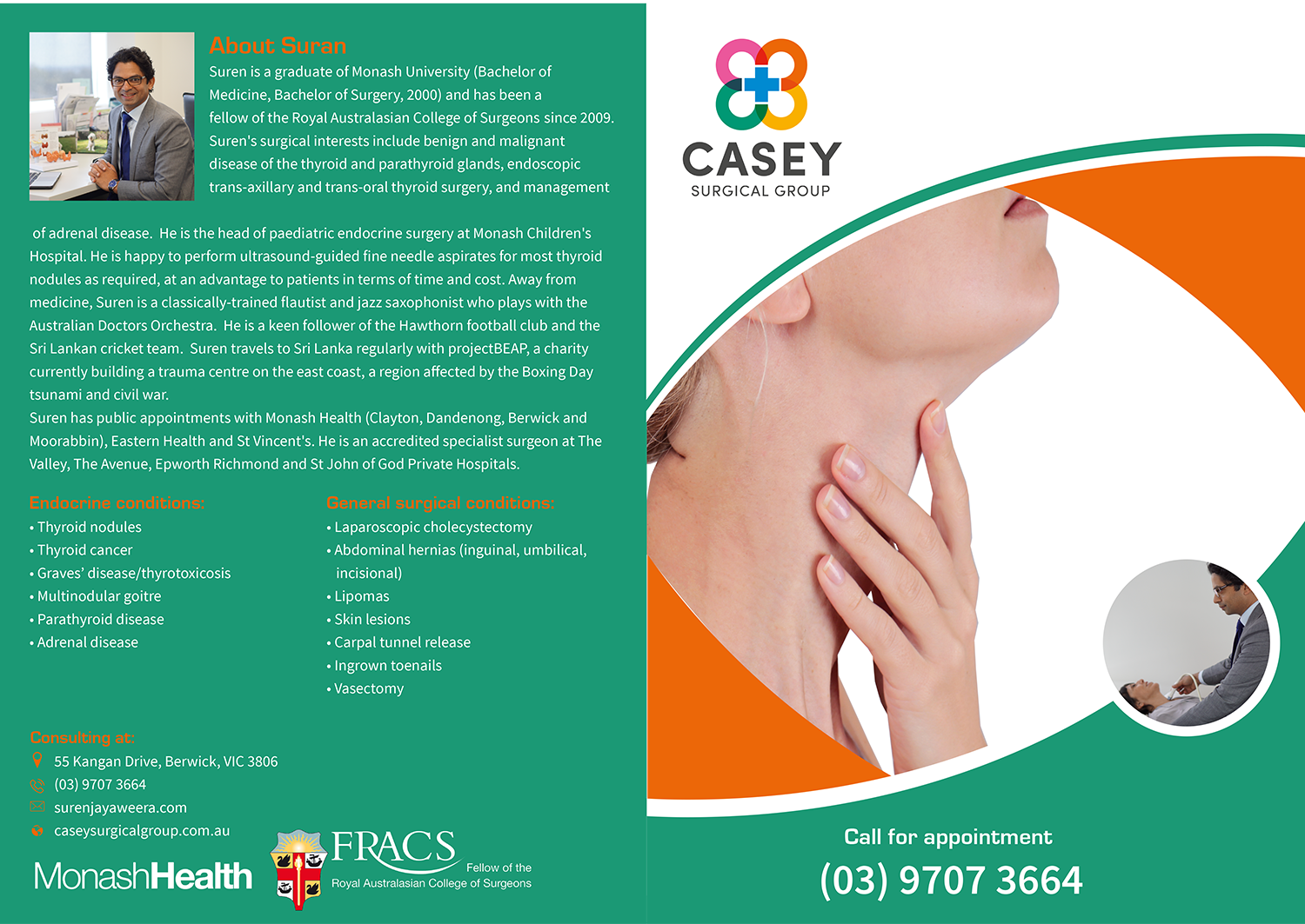 Flyer Design by Shabnum Khan for Casey Surgical Group | Design #17149126