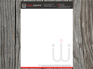 Letterhead Design by Priyo Subarkah for Webber Insurance Services | Design: #614158