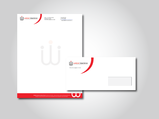 Briefkopf-Design von Rony Wibowo für Webber Insurance Services | Design #612113