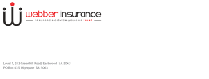 Letterhead Design by Dhruwin  for Webber Insurance Services | Design: #618052