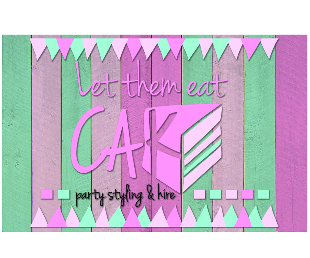 Logo Design by JoMike- Lapizé for Let them eat cake party styling and hire | Design #2679109