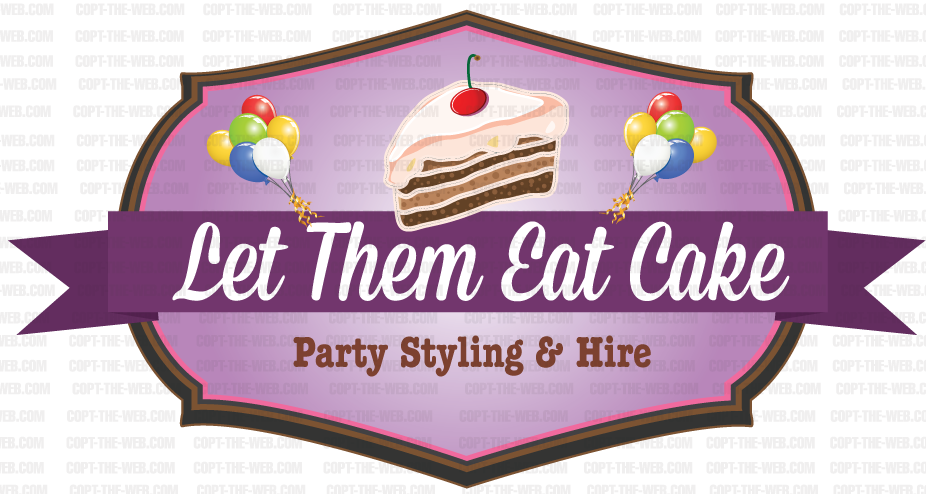 Logo-Design von CopyTheWeb für Let them eat cake party styling and hire | Design #2682859
