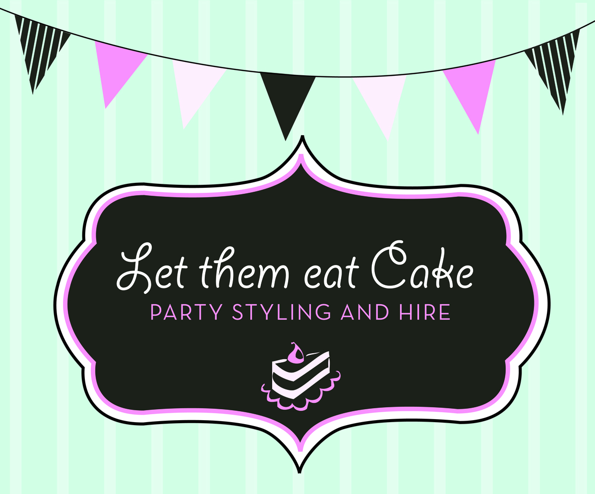 Logo-Design von Tanith für Let them eat cake party styling and hire | Design #2689754