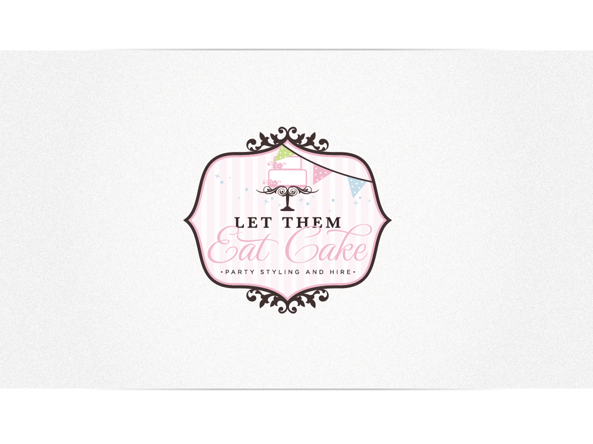 Logo Design by Cherry Pop Design for Let them eat cake party styling and hire | Design #2694324