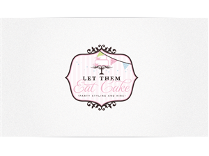 Logo Design by Cherry Pop Design for Let them eat cake party styling and hire | Design: #2694324