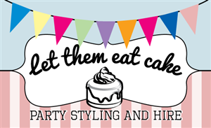 Logo-Design von am Design für Let them eat cake party styling and hire | Design #2680354