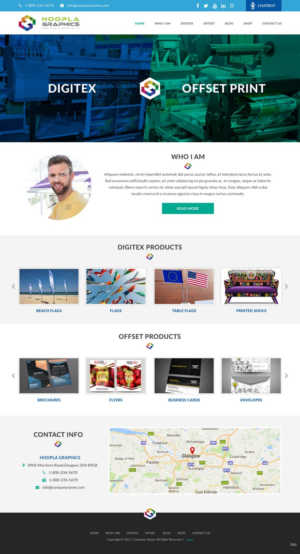 Web Design by pb for Hoopla Graphics | Design: #16813012