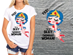 Wonder Woman (through the ages) Tee Shirt Design | T-shirt Design by Whitebread