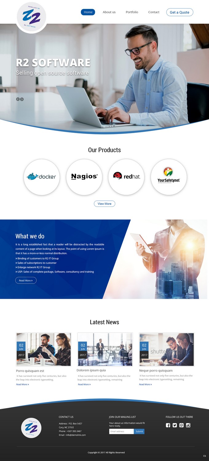 Web Design by pb for R2 Software BV | Design #16813141