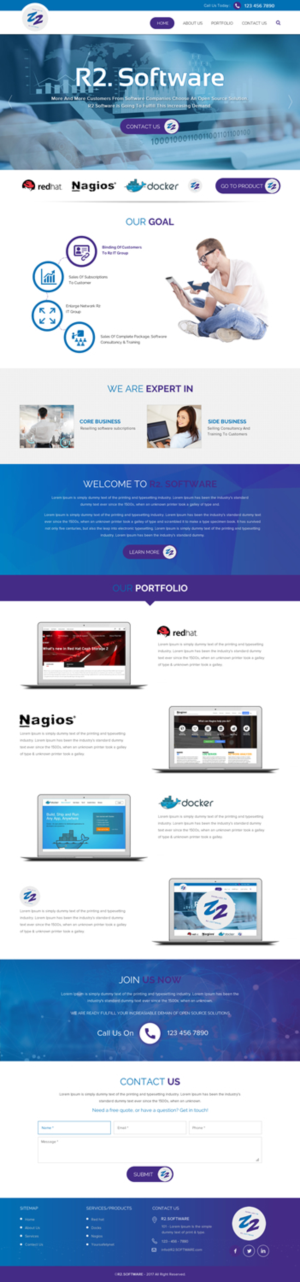 Web Design by rightway for R2 Software BV | Design: #16801287
