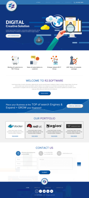 Web Design by rightway for R2 Software BV | Design: #16801291
