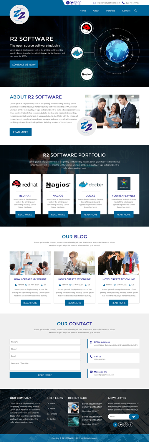 Diseño Web por rightway para R2 Software BV | Diseño #16801348