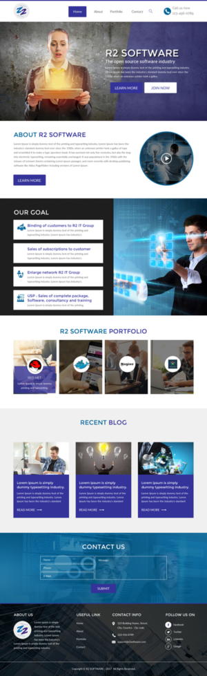 Web Design by rightway for R2 Software BV | Design: #16801350