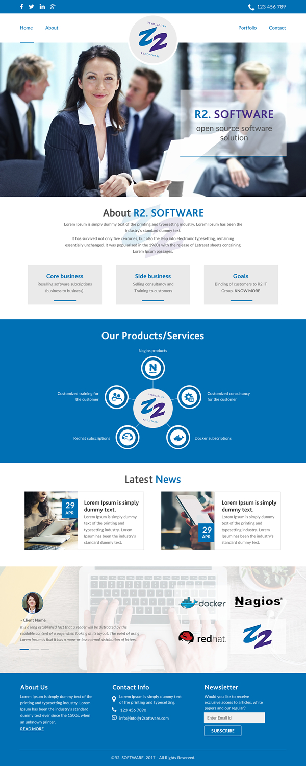 Diseño Web por rightway para R2 Software BV | Diseño #16801358
