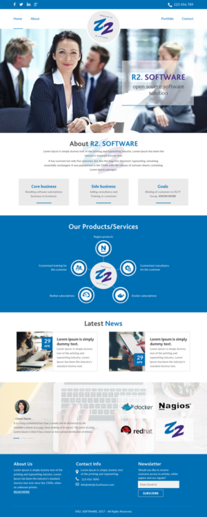 Web Design by rightway for R2 Software BV | Design: #16801358