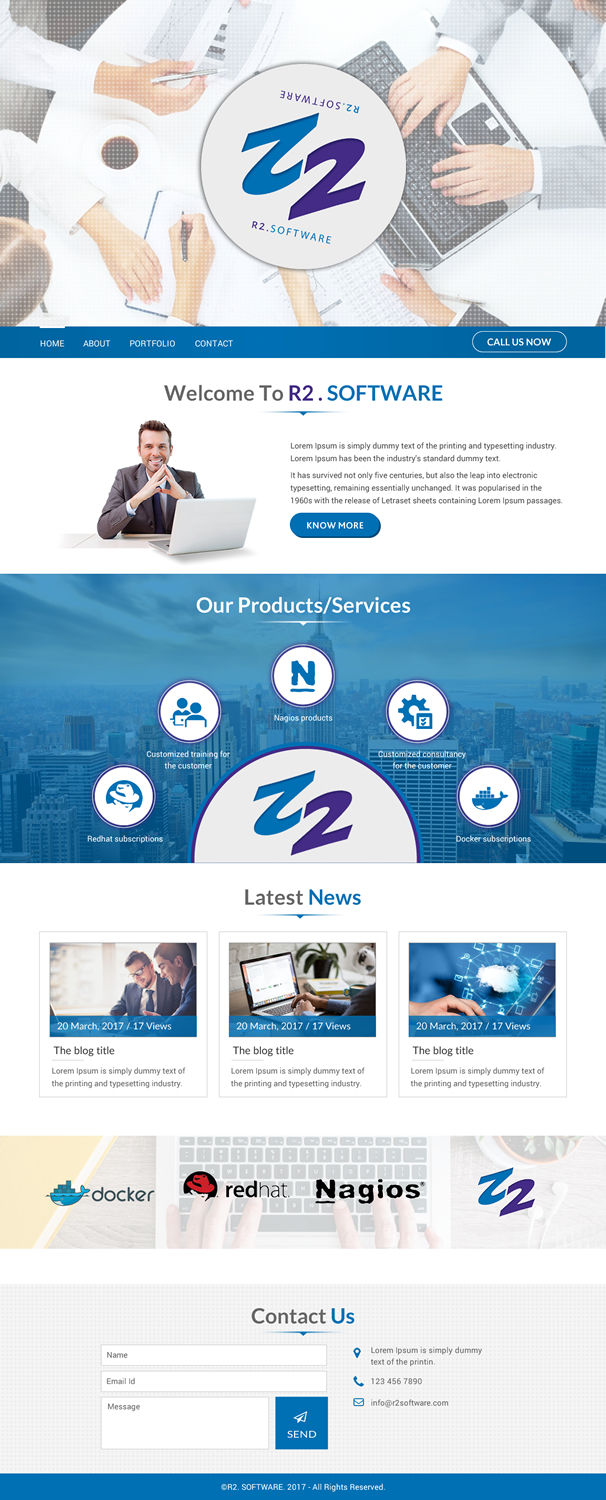 Web Design by rightway for R2 Software BV | Design #16801359