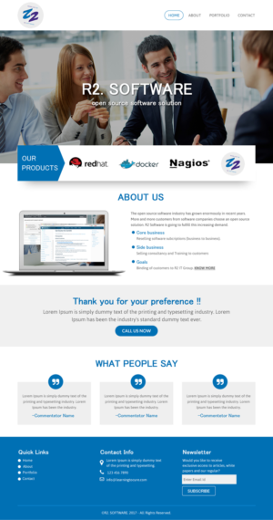 Web Design by rightway for R2 Software BV | Design: #16801361