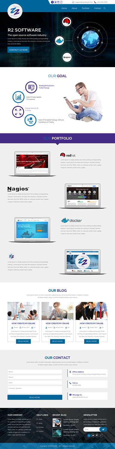 Web Design by rightway for R2 Software BV | Design #16852368