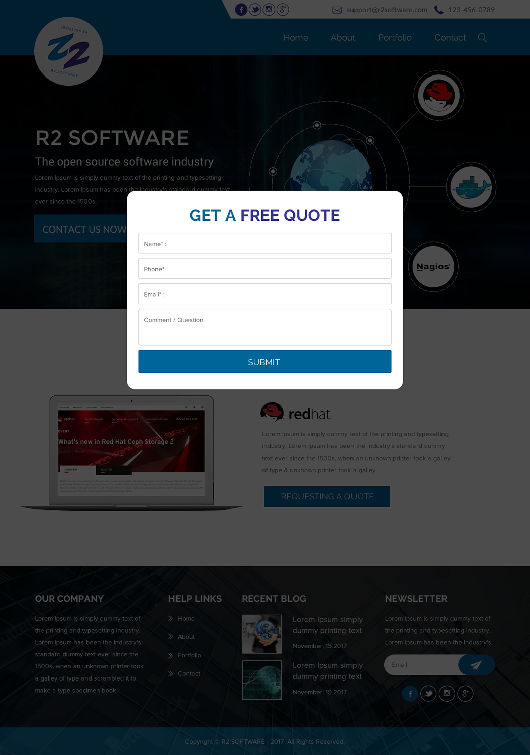 Web Design by rightway for R2 Software BV | Design #17007733