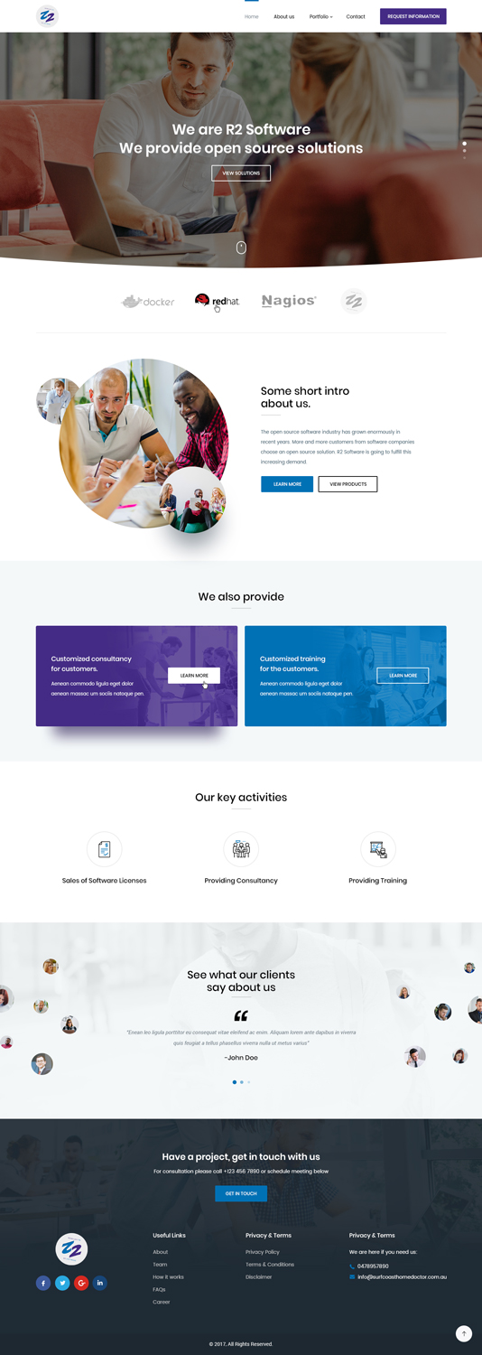 Web Design by NZ Creatives for R2 Software BV | Design #16862719