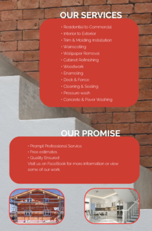 Flyer-Design von r1z4ln00r für MauWick Pating & Maintenance LLC | Design #16803696