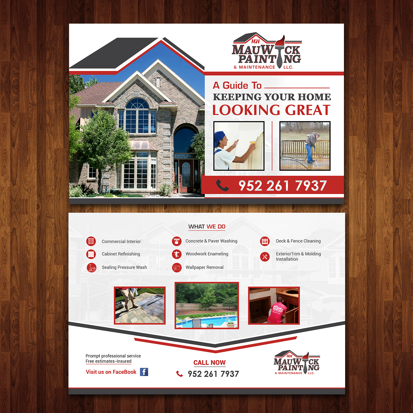 Design de Flyer par creative.bugs pour MauWick Pating & Maintenance LLC | Design #16794464