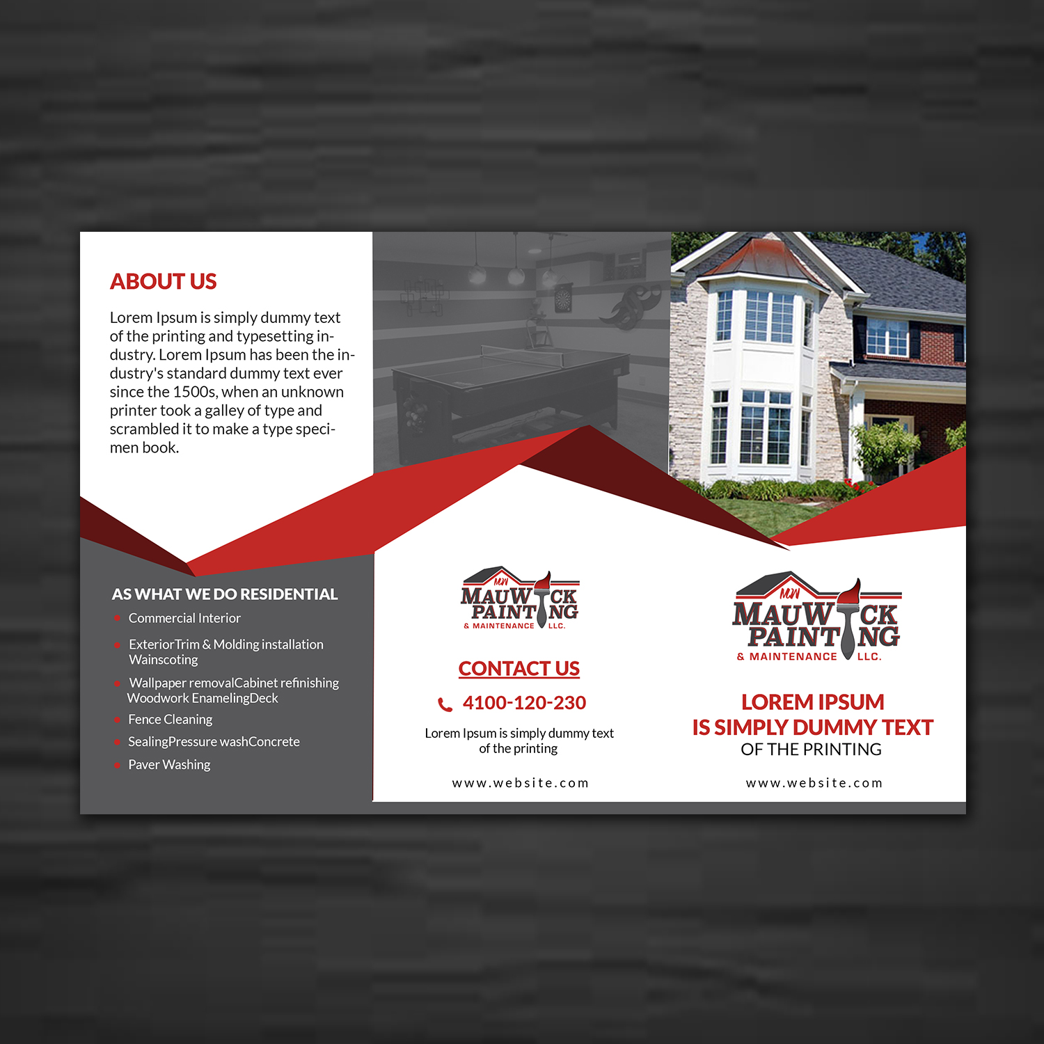 Flyer Design by creative.bugs for MauWick Pating & Maintenance LLC | Design #16799930