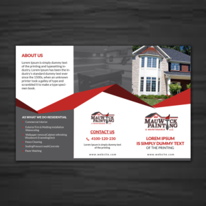 Flyer-Design von creative.bugs für MauWick Pating & Maintenance LLC | Design: #16799930