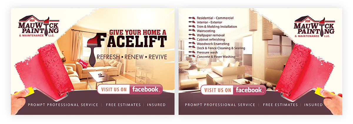 Flyer Design by creationz2011 for MauWick Pating & Maintenance LLC | Design #16839207