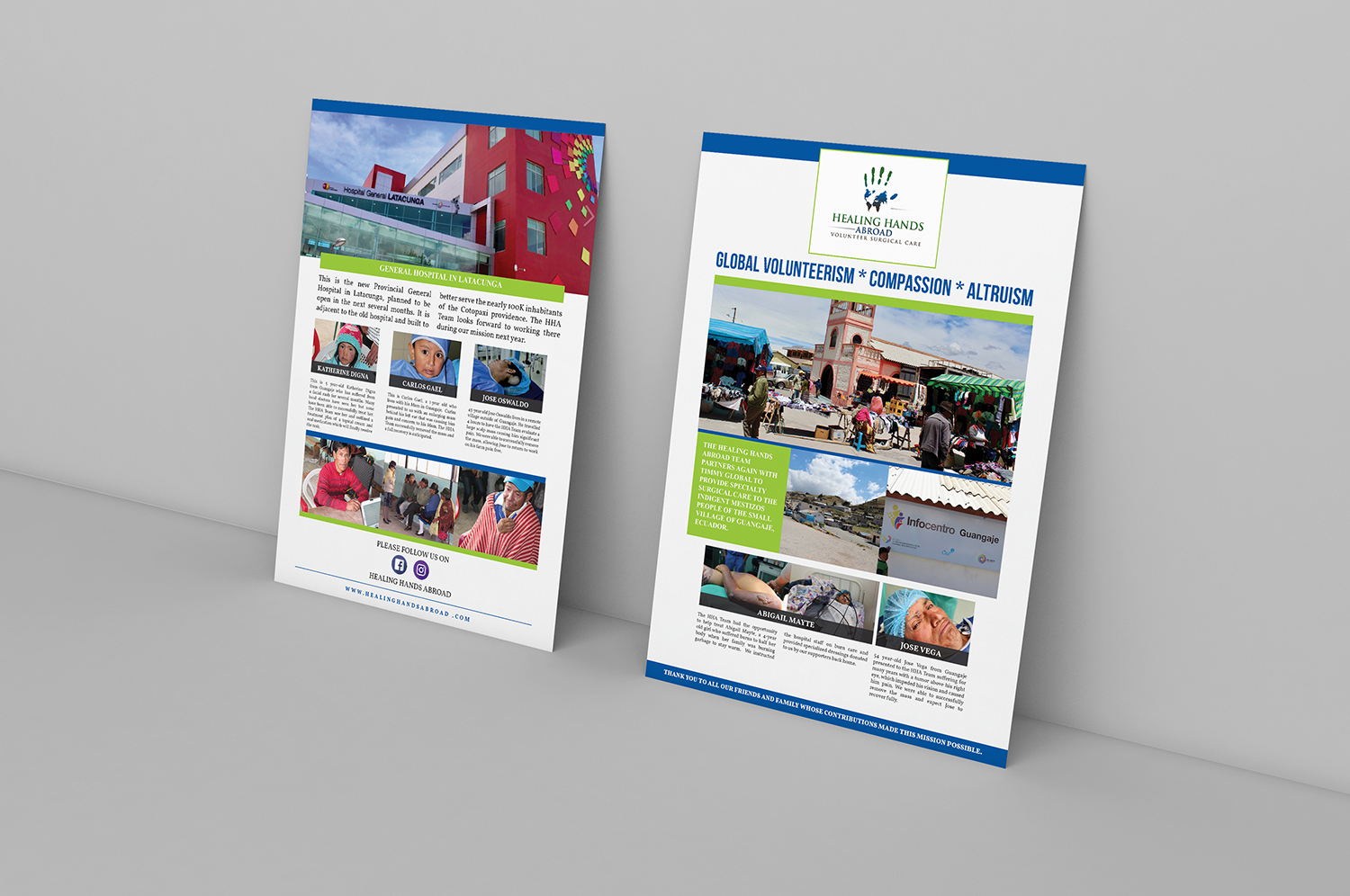 Newsletter Design by MOATAZ AZAB for Healing Hands Abroad | Design #16802566