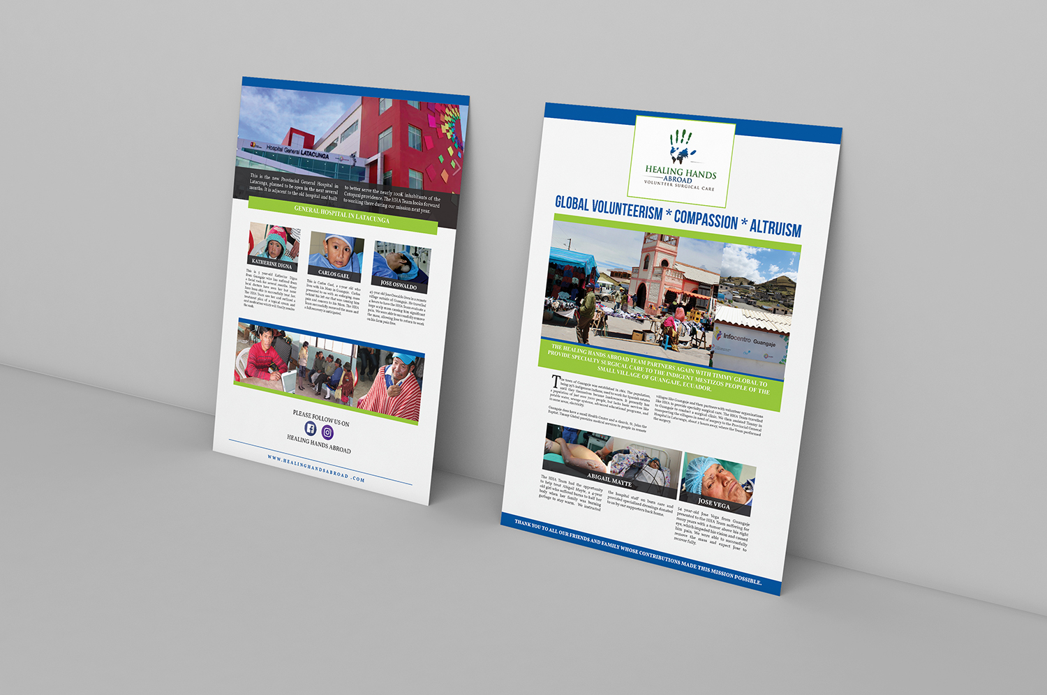 Newsletter Design by MOATAZ AZAB for Healing Hands Abroad | Design #16802676