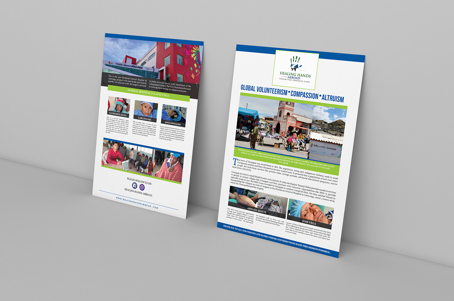 Newsletter Design by MOATAZ AZAB for Healing Hands Abroad | Design #16802768