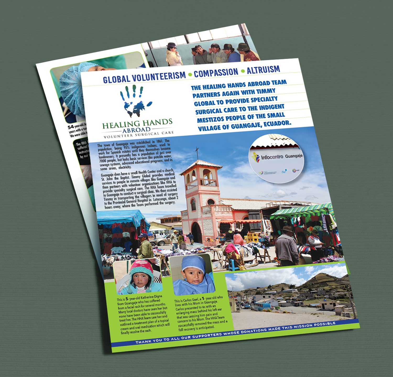 Newsletter Design by Akhter Rasool for Healing Hands Abroad | Design #16843376
