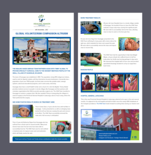 Newsletter Design by Dabashes Adhikery for Healing Hands Abroad | Design: #16834811