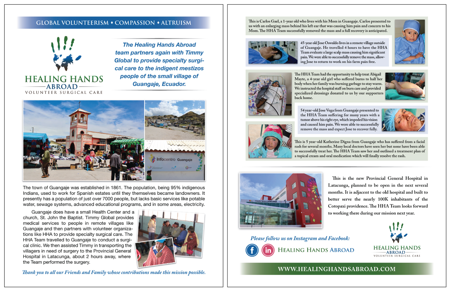 Newsletter Design by LJE for Healing Hands Abroad | Design #16819366