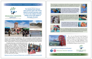 Newsletter Design by LJE for Healing Hands Abroad | Design: #16819366