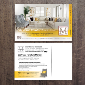 Las Vegas Market Invitation - Jan 2018 | Postcard Design by see why