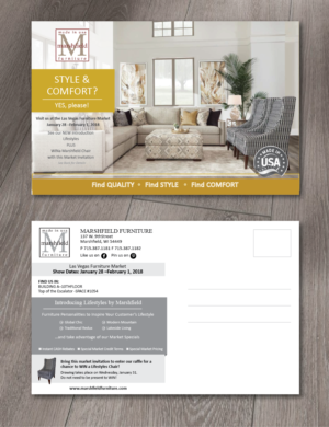 Postcard Design by alex989 for Marshfield Furniture | Design: #16809451