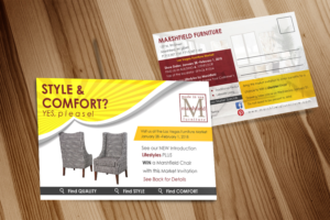 Postcard Design by Deziners Zone for Marshfield Furniture | Design: #16812111