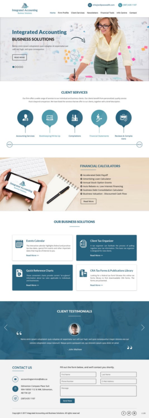 Web Design by pb for this project | Design: #16813027