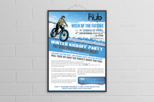 The Hub Bicycles Jackson Hole needs a poster for our Fat Bike Week | Flyer Design by ecorokerz