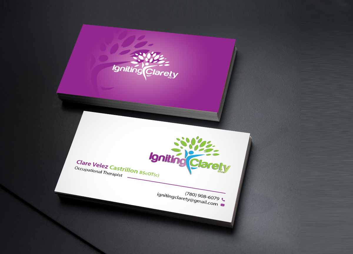 Business Card Design by Creations Box 2015 for Igniting Clarety | Design #16818421