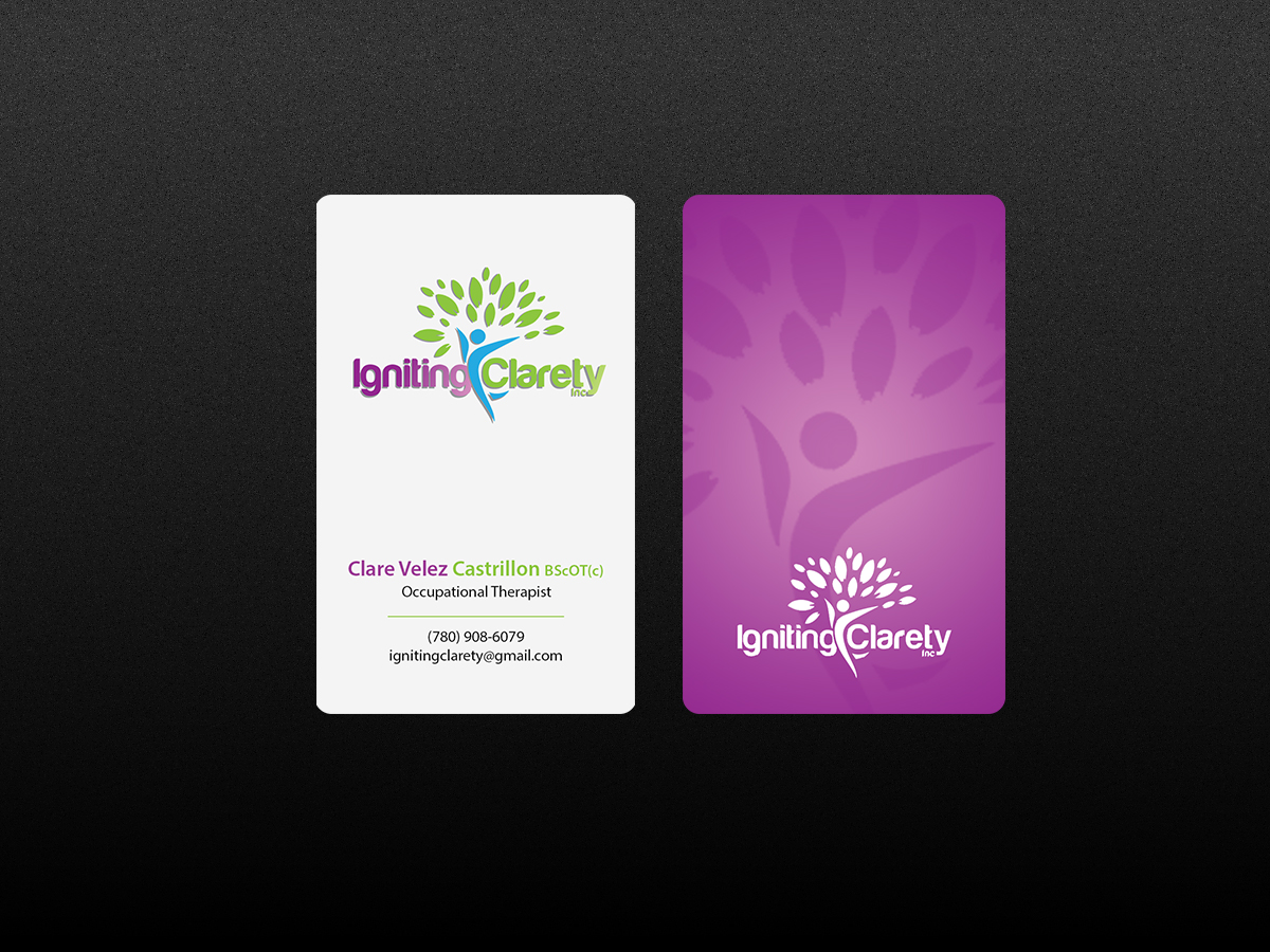 Business Card Design by Creations Box 2015 for Igniting Clarety | Design #16818422