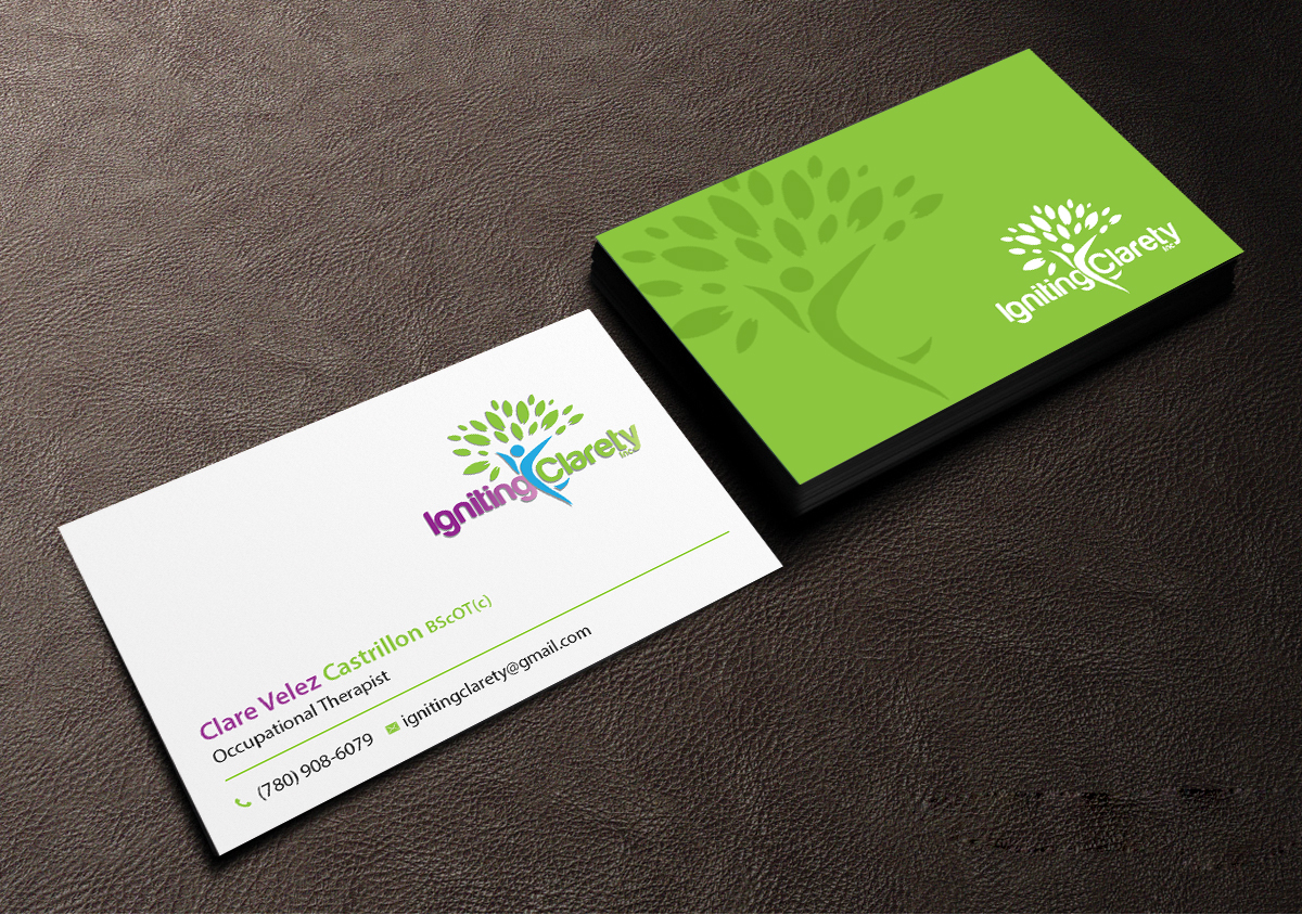 Business Card Design by Creations Box 2015 for Igniting Clarety | Design #16818439