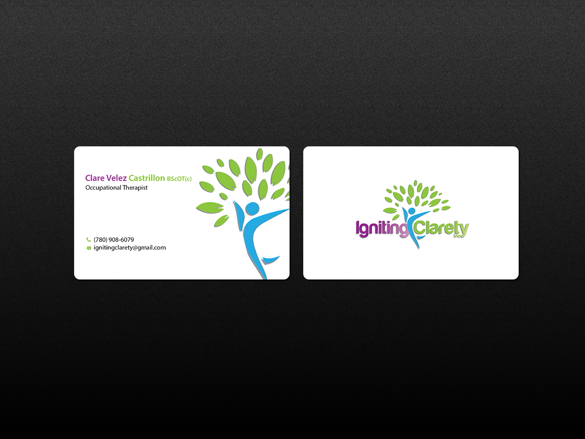 Business Card Design by Creations Box 2015 for Igniting Clarety | Design #16818468