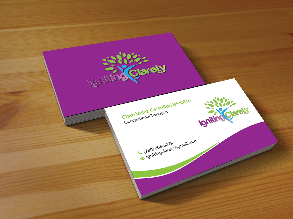 Business Card Design by Creations Box 2015 for Igniting Clarety | Design #16823087